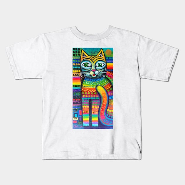 Mexicat Kids T-Shirt by karincharlotte